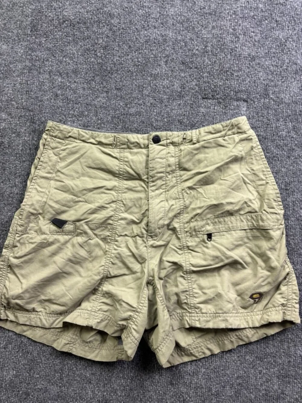 Mountain Hardwear Shorts Womens‎ 32 Beige Nylon Utility Hiking Outdoor Pockets